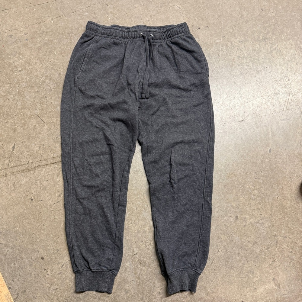 Goodfellow & Co Mens Gray Fleece Joggers Sweatpants Medium Charcoal Heather 1979